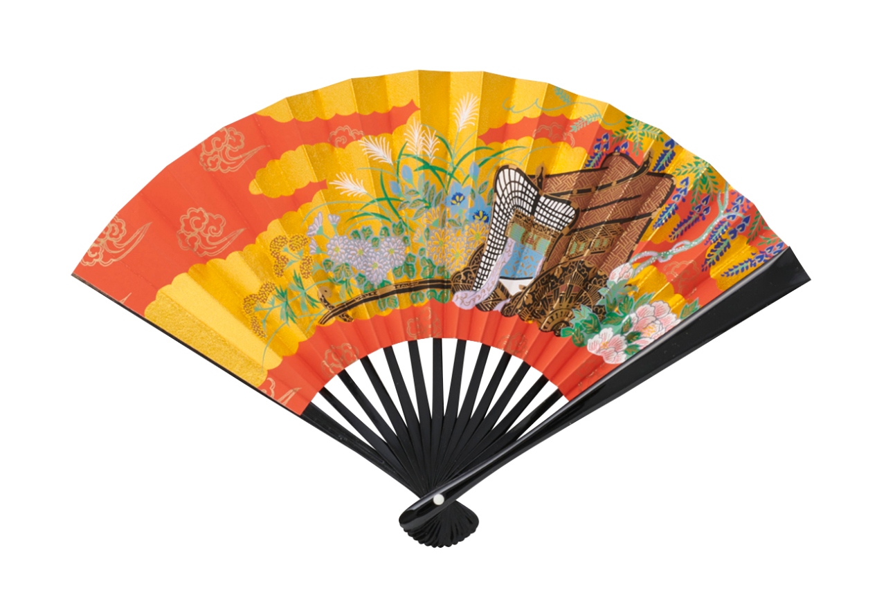 【真作】小西福年/扇面月に水車図/横物/掛軸/名家伝来/AA-288 真作/西山翠嶂/養老の滝図/山水図/横物/掛軸☆宝船☆AD-587の