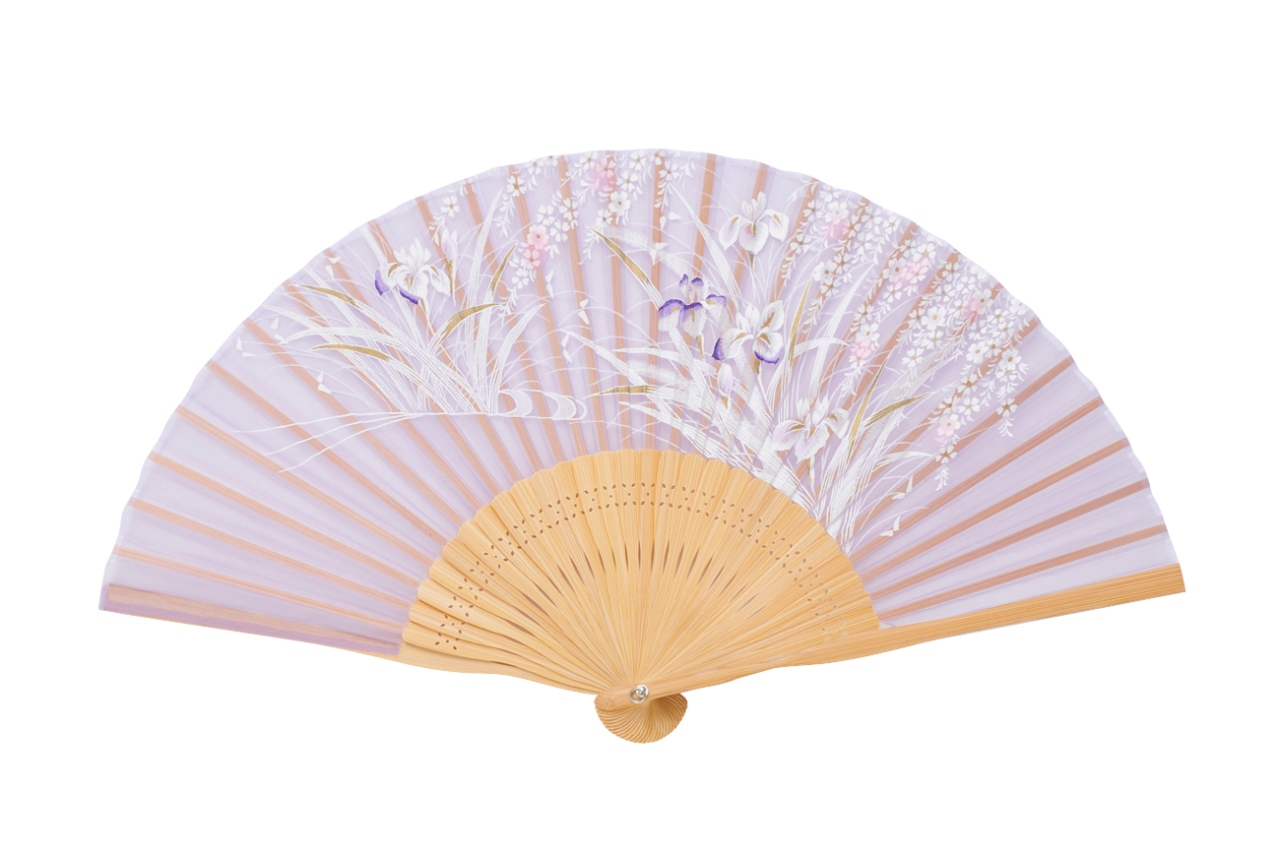 付下げ 正絹 可愛い扇子 染め 面倒い 紋なし G-970