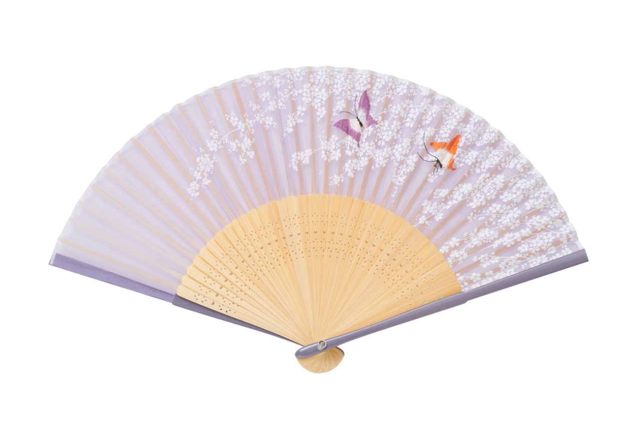 花に集う胡蝶 藤色